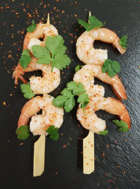 Brochettes Crevettes