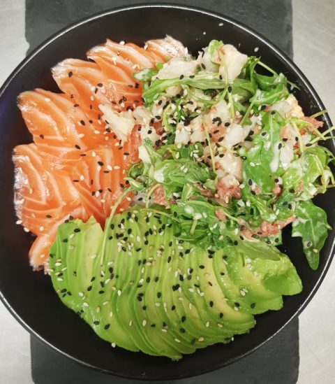 Chirashi Saumon Crevette Avocat